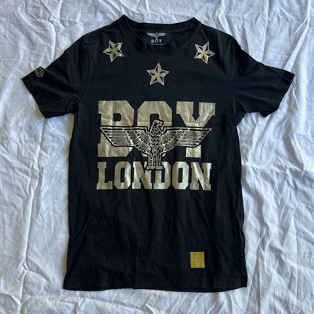 BOY LONDON Men T-Shirt M Black/Gold